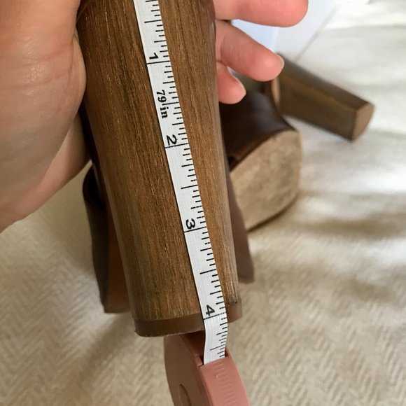 Addie Leather Open Toe Sandals In Saddle - Picture 9 of 13